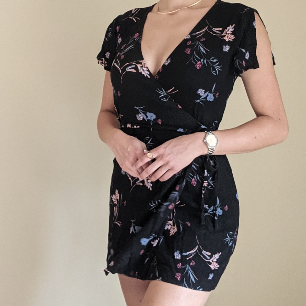 Wrap Mini Dress